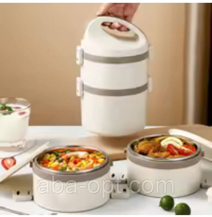 Термо ланч бокс двосекційний Алон V 1,8 л (шт), фото 1