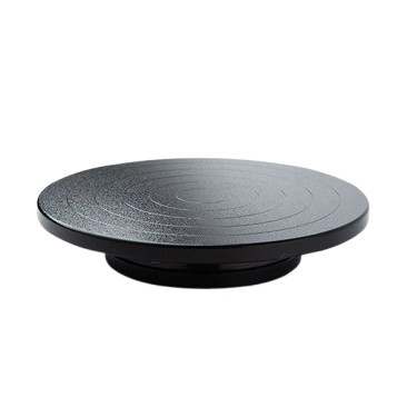 Стійка для торта металева двостороння, що обертається, ЧОРНА d 24,5 см