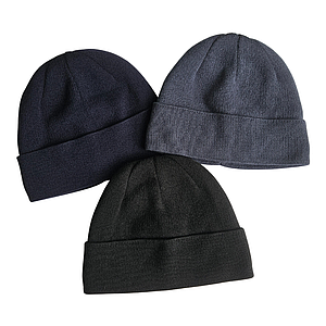 Шапка чоловіча тепла подвійна, Зимова чоловіча шапка з відворотом, Шапка чоловіча