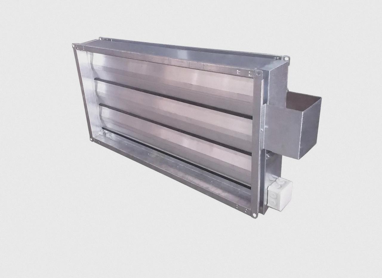 Клапан повітряний утеплений з електроприводом C-GMK-C-100-50-F220(24)-SR