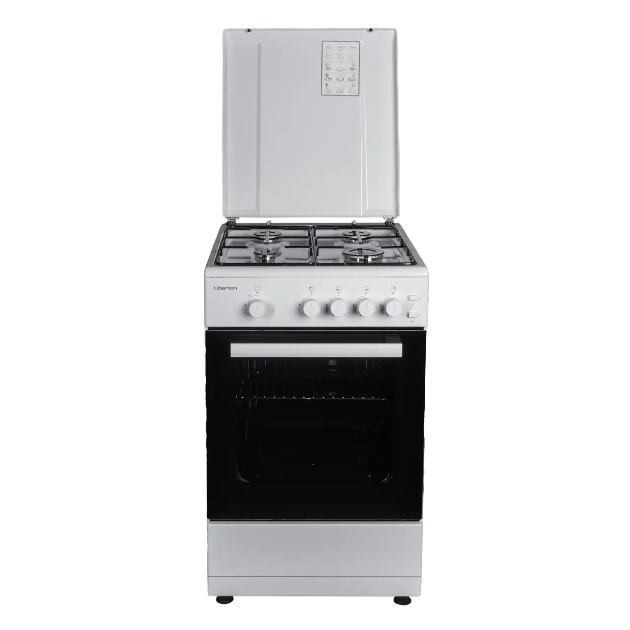 ПЛИТА ГАЗОВА LIBERTON LGC-2450W, конфорок 4 об'єм духовки 49л