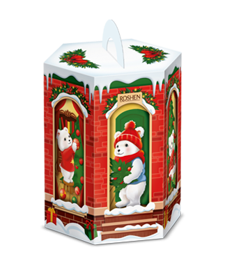 2026 Подарунок Новорічний Рошен (Roshen) №6 Веселе Свято 458г, фото 1