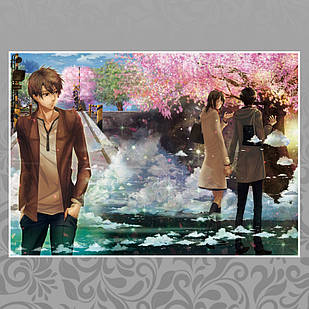 Плакат аніме 5 сантиметрів за секунду А3 | 5 Centimeters Per Second 02