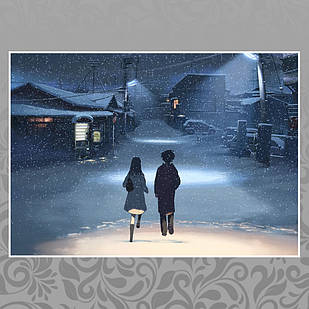 Плакат аніме 5 сантиметрів за секунду А3 | 5 Centimeters Per Second 05