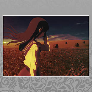 Плакат аніме 5 сантиметрів за секунду А3 | 5 Centimeters Per Second 12