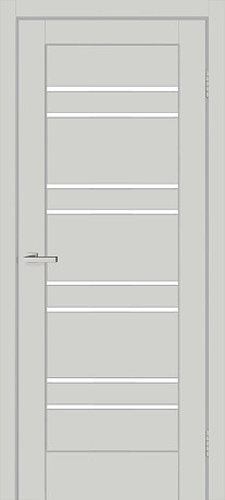Міжкімнатні двері Оміс Rino 01 G sm світло-сірий 800х2000 мм