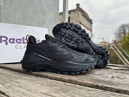 Чоловічі термо кросівки Reebok Zig Kinetica Edge 2.5 Gore-Tex чорні водонепроникні, фото 1