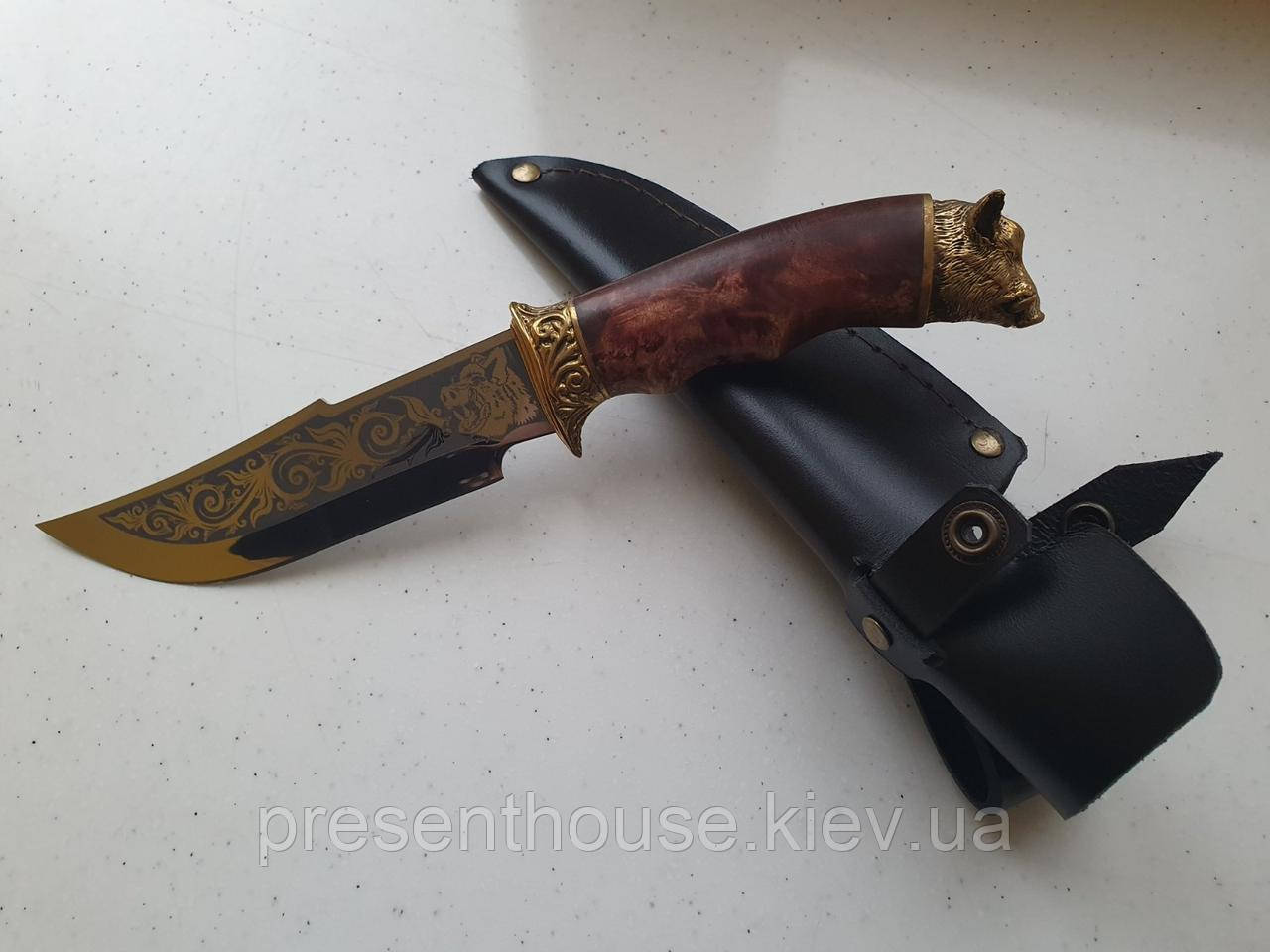 Ніж ручної роботи "Кабан" сталь 40Х13