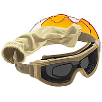 Тактичні окуляри-маска SWISS EYE® балістичні з діоптричною вставкою Safety Goggles Coyote (15623005)