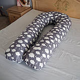 Подушка для вагітних U-подібна Хмаринки, фото 3