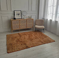 Килим травичка однотонний 150х200см рижий