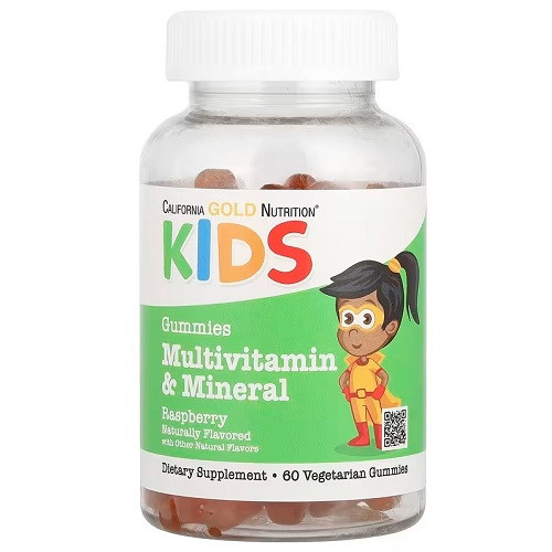 Вітаміни для дітей California Gold Nutrition KIDS Gummies Multivitamin & Mineral (60 жувальних цукерок.), фото 1