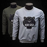 Чоловіча кофта світшот Kenzo CK8547 сіра, фото 5