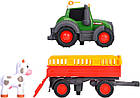 Трактор ABC Фендті Перевізник тварин зі світловими та звуковими ефектами 30 см 4115011, фото 6
