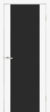 Міжкімнатні двері Оміс Gloss triplex black білий 800х2000 мм
