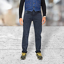 Джинси для чоловіків на флісі - синій