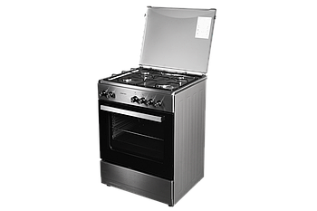 Плита комбінована LIBERTON LGC-2460X конфорок 4, духовка електрична 60л, 2,2кВт, нержавіюча сталь