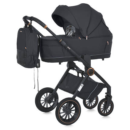 Універсальна коляска 2в1 El Camino ERA ME 1100-1 Black Ink Чорна, фото 1