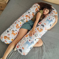 Подушка для вагітних U-подібна Звірята-індіанці