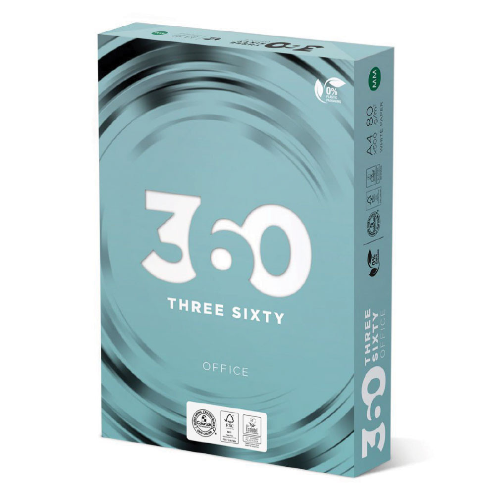 Папір офісний 360 Office  A4 80 г/м 2, 500 аркушів