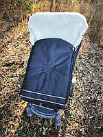 Зимовий конверт на овчині, на санки