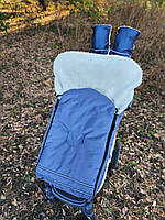 Зимовий конверт на овчині, на санки