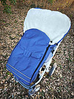 Зимовий конверт на овчині, на санки