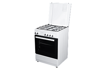 Плита комбінована LIBERTON LGC-2461W конфорок 4, духовка електрична 60л, 2,2кВт, білий