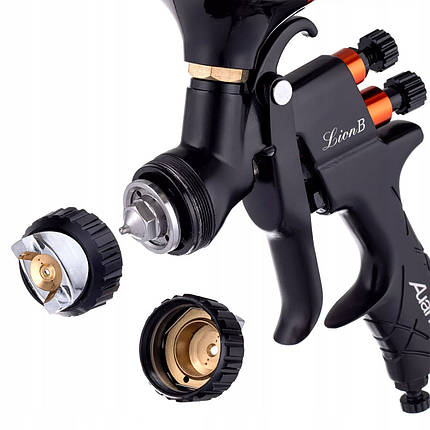 Пневматичний фарбопульт LVMP, 600мл, 1,7мм LION-B-1.7LM AUARITA, фото 2