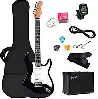 Електрогітара Deviser L-G1 ST BK (комплект з комбо на 15 ват, тюнер, ремінь, кабель, струни, медіатор, ключі)