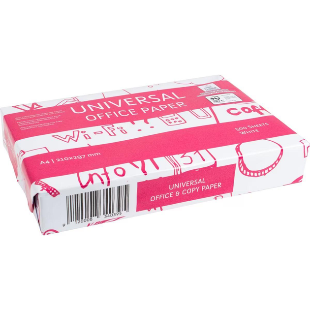 Папір офісний Universal Office Paper, А 4, 80 г/м 2, 500 арк.