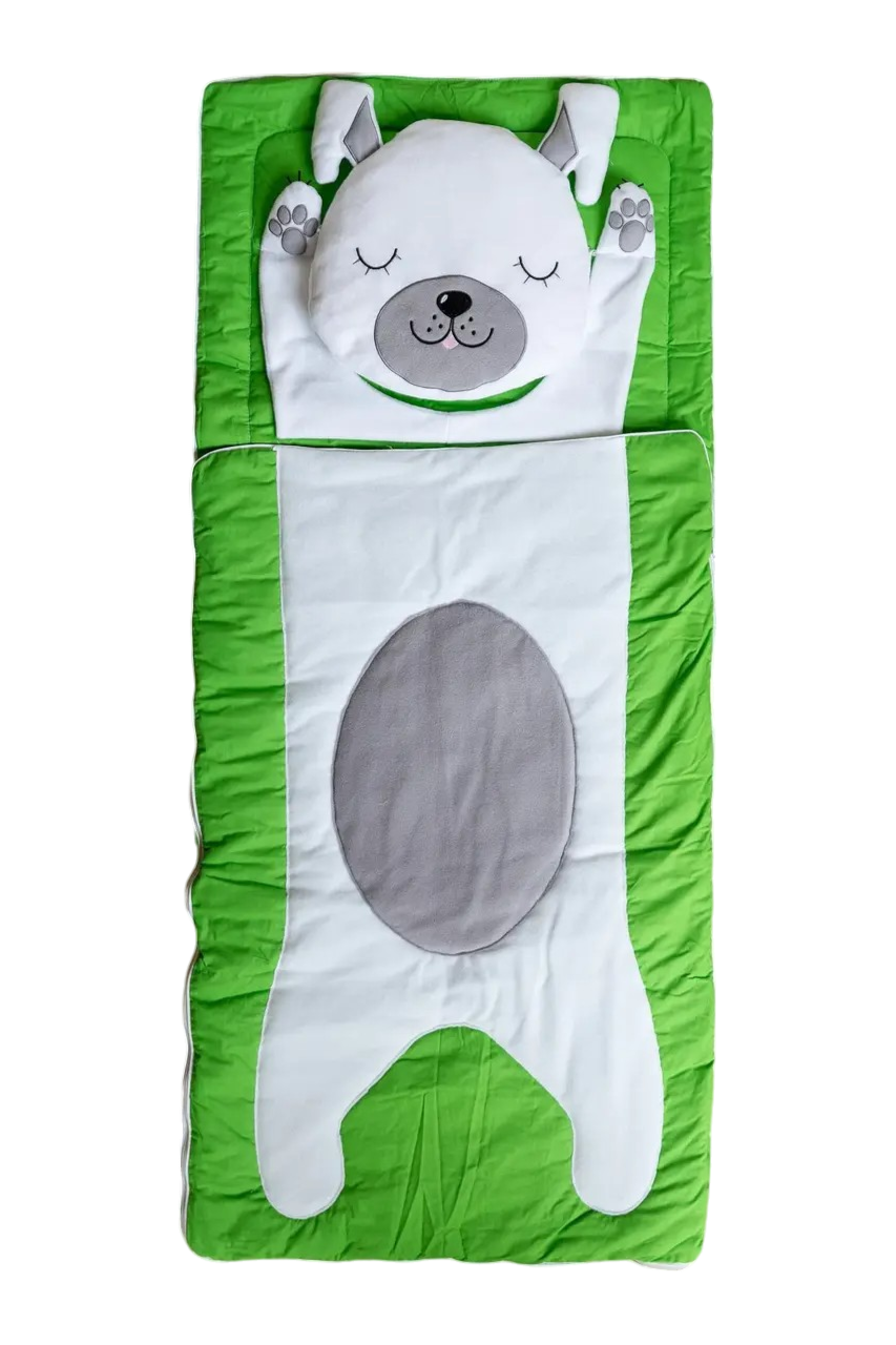 Дитячий спальний мішок у формі тварини "Зайчик" Зелений