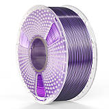 Пластик SUNLU Silk PLA+ Dual Color Black Purple, Reusable Spool v3, 1.75мм, 1кг, 205-230℃, Чорний Фіолетовий філамент для 3Д-друку, фото 4