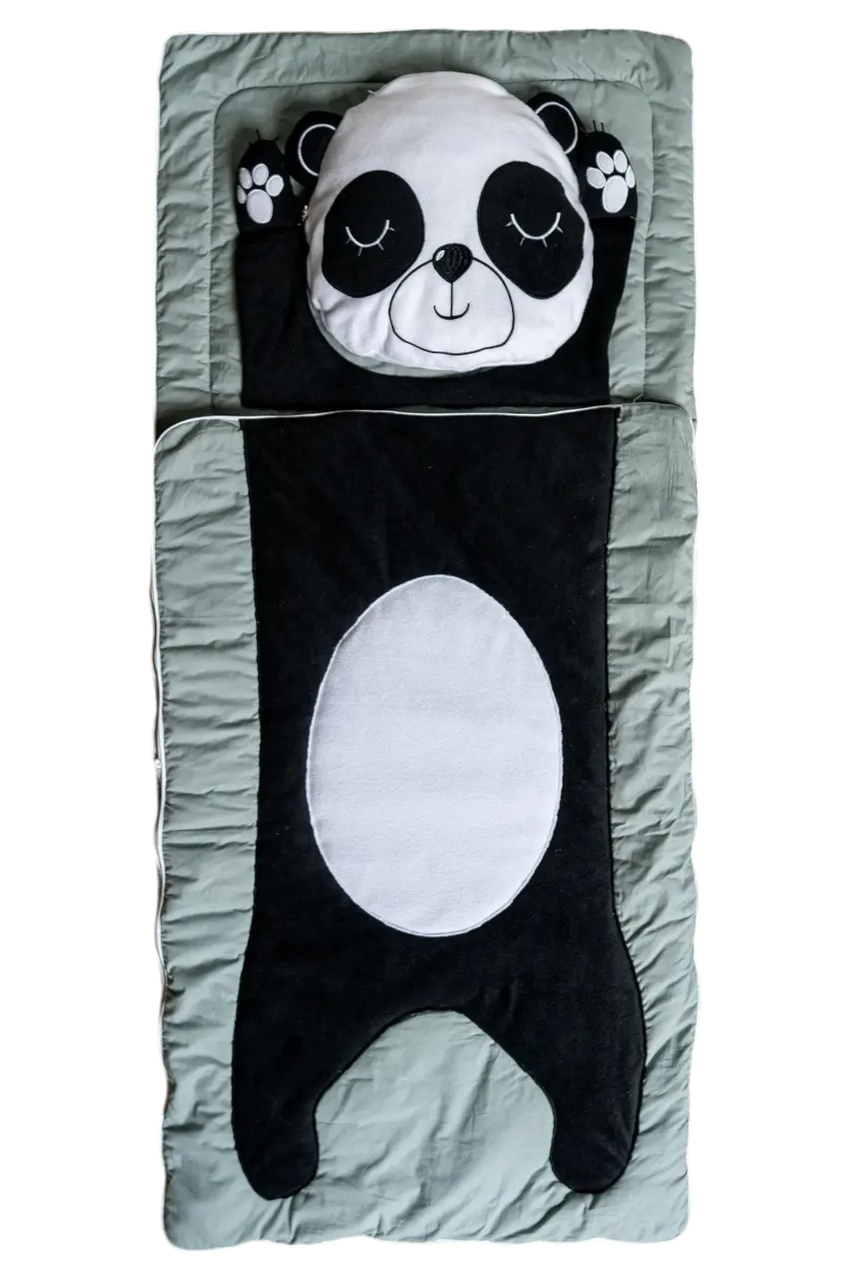 Дитячий спальний мішок у формі тварини "Панда" Сірий