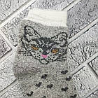 Шкарпетки жіночі середні зимові вовняні з махрою та гумкою з ангори р.36-40 Олень та кіт KARDESLER 30032857, фото 4