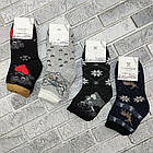 Шкарпетки жіночі середні зимові вовняні з махрою та гумкою з ангори р.36-40 Олень та кіт KARDESLER 30032857, фото 2