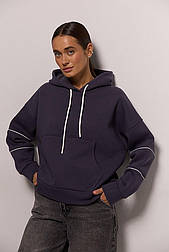 Жіноче тепле укорочене худі з віконцями