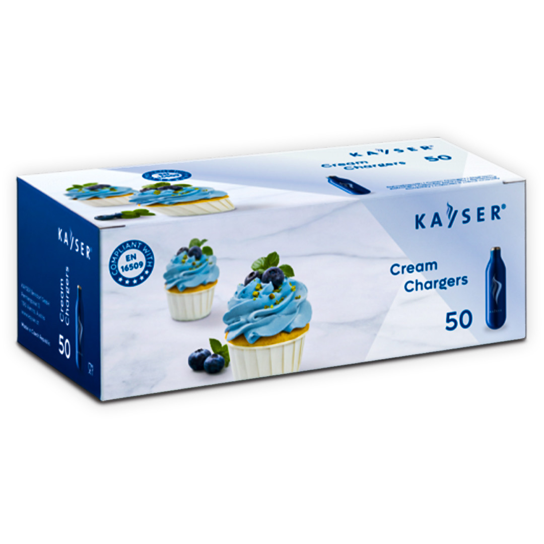 Капсули (балончики) N2O для сифонів Kayser, для приготування збитих вершків 50 шт