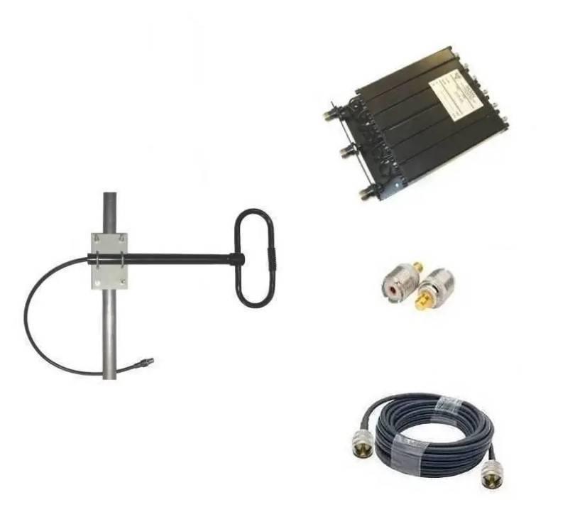 Набір Uline-03 для ретранслятора Motorola SLR 5500 UHF з дуплексером і широкосповненою антеною 25 м кабель