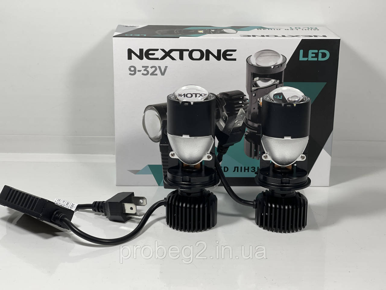 Міні led лінзи h4 Nextone NL-01  8600 lm 35 W 6000k 9-32v комплект