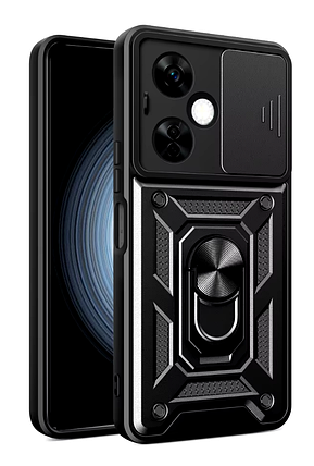 PC + TPU чохол Camshield Armor для OPPO A3x (4G) / чорний, фото 1