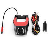 Відеореєстратор автомобільний Н2-8008 Wi-Fi Full НD з додатком прихований на лобове скло, фото 7