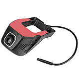 Відеореєстратор автомобільний Н2-8008 Wi-Fi Full НD з додатком прихований на лобове скло, фото 8