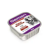 Вологий корм для собак усіх порід Gemon Dog Adult Breeds Adult Paté with Lambс з ягнятком (паштет) 150 г 24 шт