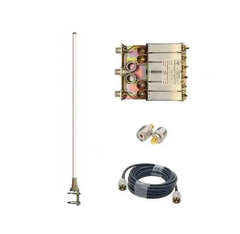 Набір Uline-01 для ретранслятора Motorola SLR 5500 vhf з дуплексеном і комплектом антен 25 м кабель, фото 1