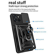 PC + TPU чохол Camshield Armor для Motorola Edge 50 Neo / червоний, фото 5