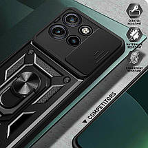 PC + TPU чохол Camshield Armor для Motorola Edge 50 Neo / червоний, фото 3