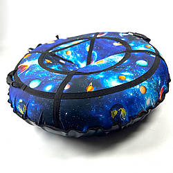 Санки-тюбінг 120 см ''Космос'' (Оксфорд, ПВХ) тюбинг пончик для снігу надувна ватрушка для снігу надувні санчата