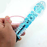 Гелевий вібратор із шипами рожевий, фото 3