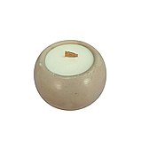 Аромасвічка Purity в гіпсовому круглому кашпо (аромат на вибір), фото 2